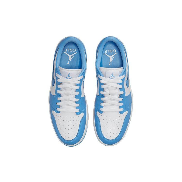 Кроссовки унисекс Air Jordan 1 Low Golf UNC Белые университетские синие DD9315-100