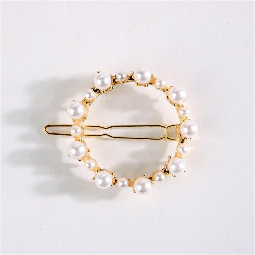 Женщины милые девушки жемчужные бусины заколка для волос заколка аксессуары для волос подарок