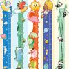 Baby Growth Chart Wall Sticker Peel Stick Adhesive Bedroom Play Room Nursery Cartoon Animal Children Height Measurement Ruler Decal