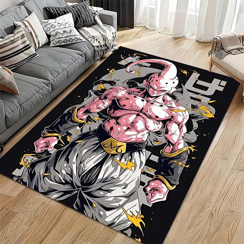 Pink Alien Warrior Carpet Design suitable as a non-slip mat for the living room or bedroom sofa