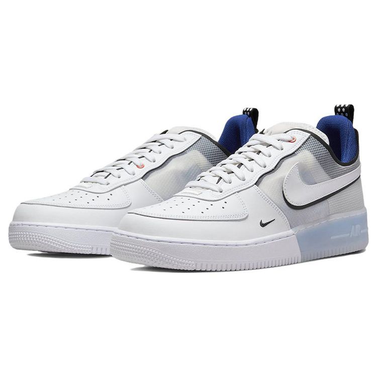 Nike Мужские кроссовки Air Force 1 React White Light Photo Blue DH7615-101