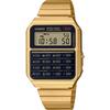 Casio Vintage Series 8-Digit Calculator Function Digital Wristwatch CA-500WEG-1A Unisex Metal Band Gold