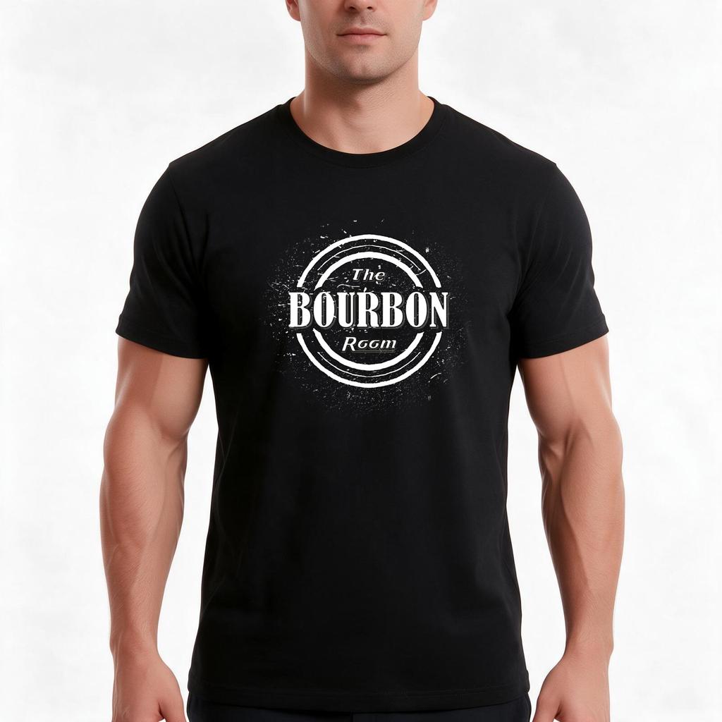The Bourbon Room Tshirt Summer Casual Cotton Tee Oversized Streetwear Tops Vintage Graphic Print Loose Fit Short Sleeve