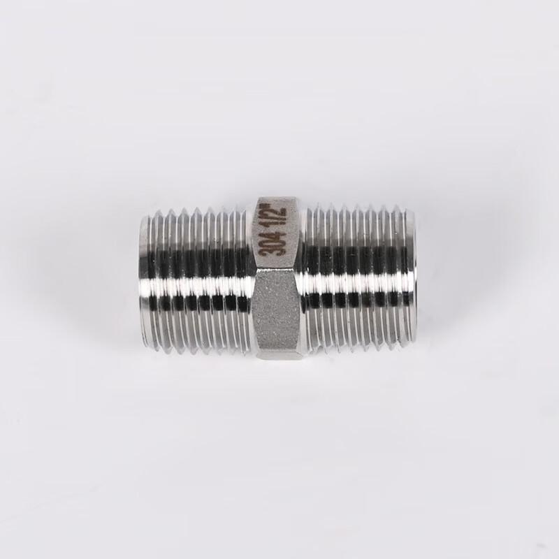 Hex Double-Head Male Thread Water Pipe Connector