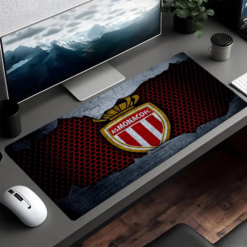 As Monaco Fc Crest Mouse pad Mouse pad, Gaming Mouse Pad, keyboard pad, Desk Decor for computer notebook Fan Gift Birthday Gift