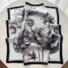 FLoral Printed Imitation Silk Scarves Fashion Square Scarf Bandanas For Women Luxury Hijab Neckerchief Elegant Shawl Beach Wraps