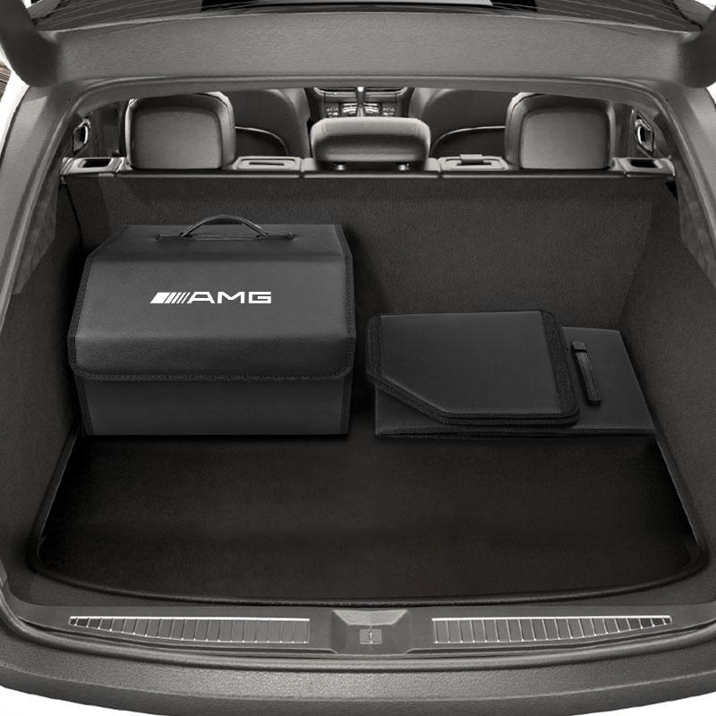 TWEK4 Car Trunk Organizer Storage Box Collapsible Camping Box Accessories Car Hub Cap For Mercedes Benz AMG W214 W205 W204 W206 W213 W