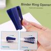 KW trio Пластиковый открыватель колец для папок с разъемными листами, корешки для переплета, гребенки, открытие и закрытие