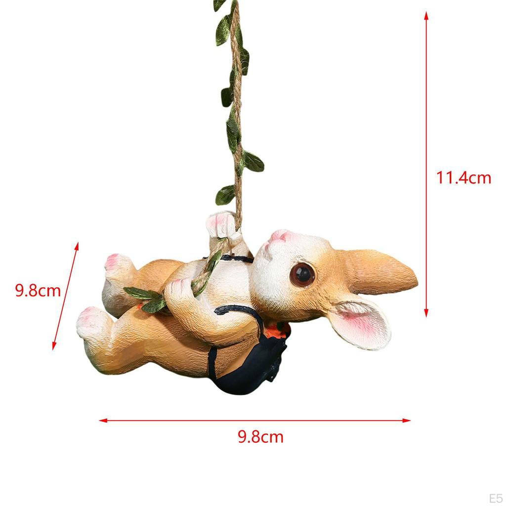 Очаровательная фигурка кролика для домашнего декора - скульптура кролика из смолы