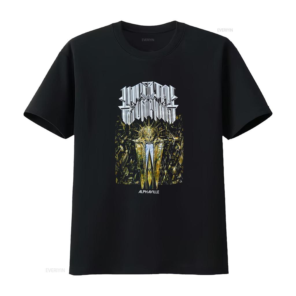 Mens Imperial Triumphant Alphaville T Shirt XX Large Black Unique Urban Art Print vintage Washed Stylish homme fashion Casual