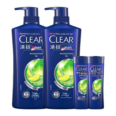 Набор шампуней Clear для мужчин против перхоти и для контроля жирности