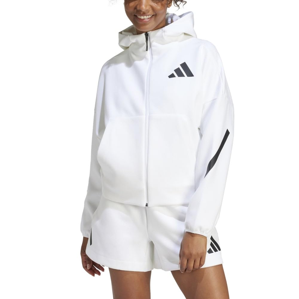 Худи Adidas KTJ91 Белый Размер M Z.N.E. Женская на молнии (JE7849)