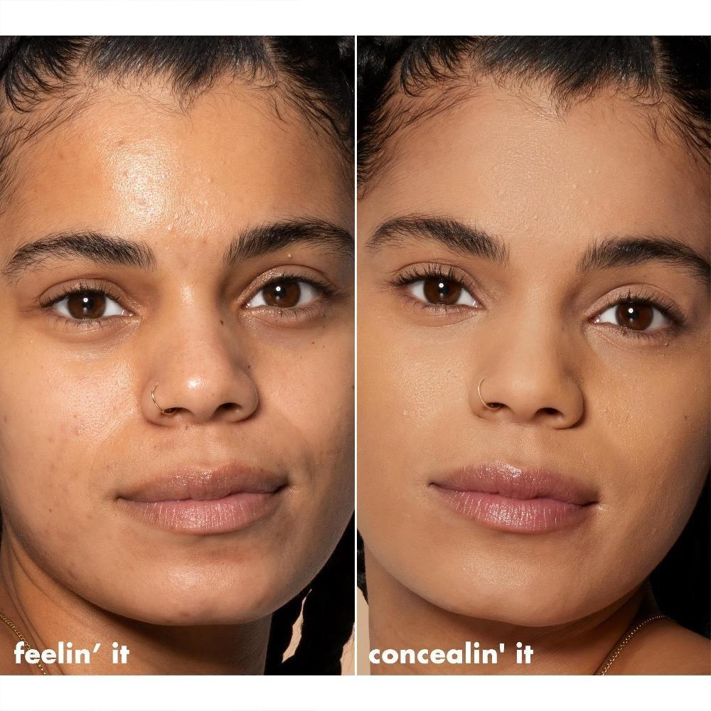 Эльф. 16HR Camo Concealer Полное покрытие Высокопигментированный матовый финиш Светлая слоновая кость 0,203 жидких унций (6мл), Средний бежевый, 6 мл