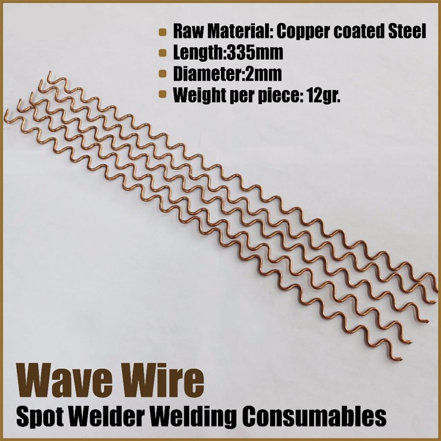 50Pcs Wiggle Wire Wave 2Mm Dent Repair Fix Spot Welding Thick Body Work Puller