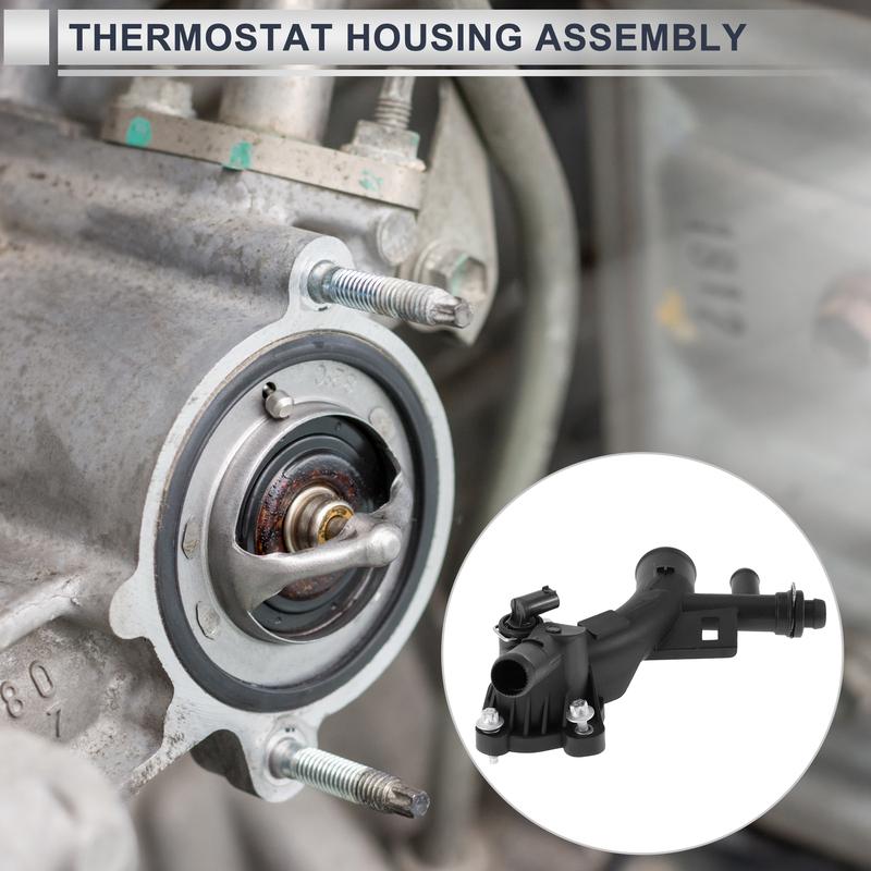 X Autohaux Engine Coolant Thermostat Housing Assembly for Buick Encore 13-21 for Chevrolet