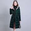 Flowing Sand Free Wash Bright Face Down Cotton Coat Women's Long Winter Fashion Xin New Style Temperament Mother Cotton Coat Coat