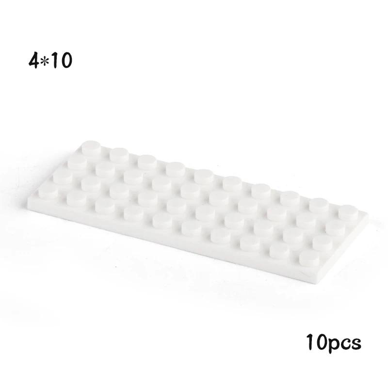 Нетоксичные 10 шт. Moc 3030 Пластина 4x10 Строительные блоки Классические детали Конструктор для самостоятельной сборки Совместимый с Творческими строительными игрушками