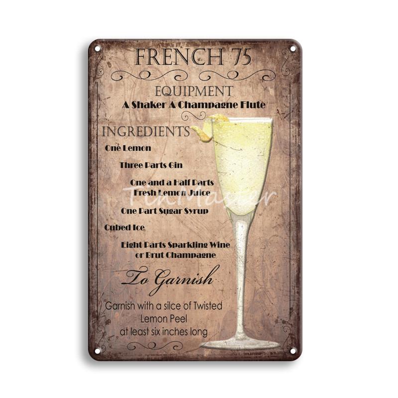 Коктейль Guinness Corona, ром, металлическая вывеска, жестяная вывеска, винтажный вид, украшения для домашнего бара, аксессуары, настенные художественные постеры и принты