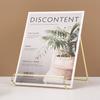 16 X 16.5 X 13.5cm Nordic Style Wrought Iron Magazine Storage Rack Gold-plated Tablet Stand Metal Holder for Cookbooks/Photographs