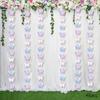 2Pcs 3D Paper Butterfly Garlands Hanging Banner 98.43inch Long Each Party Streamers Backdrop Bunting