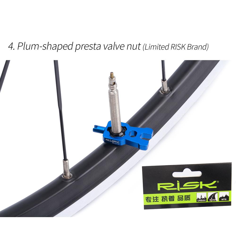 RISK 4 в 1, инструменты для велосипедного клапана, гаечный ключ, универсальный инструмент для разборки сердечника клапана Presta для MTB Road
