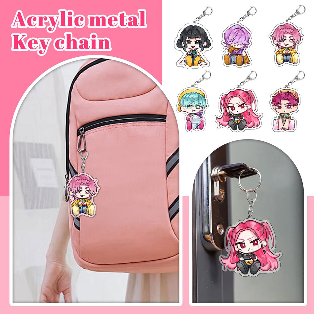 Cartoon Anime Movie Transparent Acrylic Keychain Pendant, Exquisite Gift Hanging Accessories For Backpacks