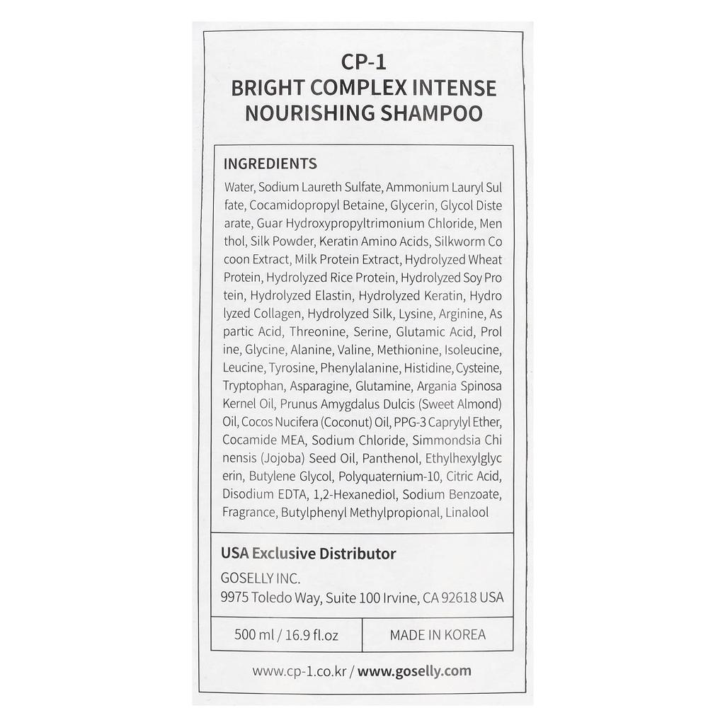 CP-1, Интенсивный питательный шампунь Bright Complex, 500 мл (16,9 жидких унций)