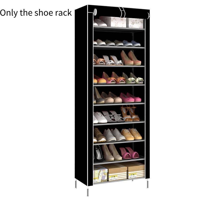 Металлический шкаф для обуви большой вместимости с несколькими ярусами и пыленепроницаемой конструкцией для дома, сдачи в аренду и хранения в общежитии. Современный и простой стиль.