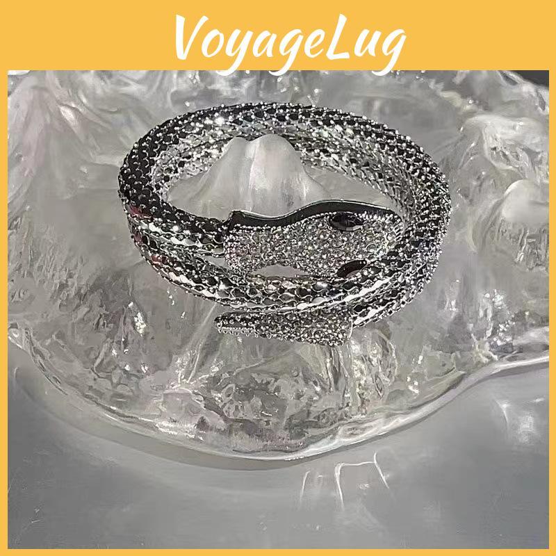 Модный геометрический браслет из сплава с цирконом в форме змеи для женщин, модный и уникальный