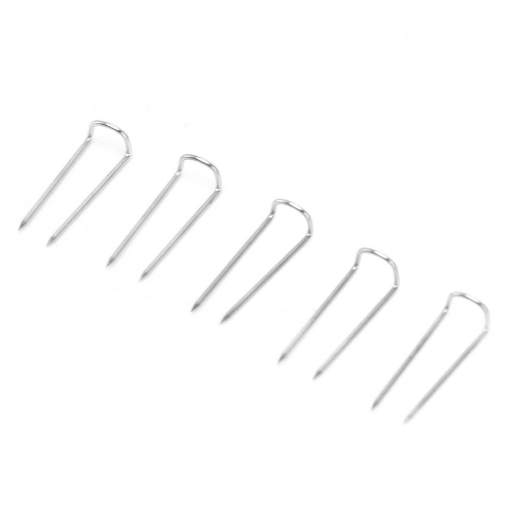 200Pcs Boxed packaging U-shaped Pins U-shaped design Fabric Fastening Pins  Fabric positioning work