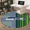 Seattle Seahawks Logo Round Rug for Livingroom,Bedroom, Palyroom, Chair Rug, Area rug, Circle Carpet, Large Size Fan Christmas gift