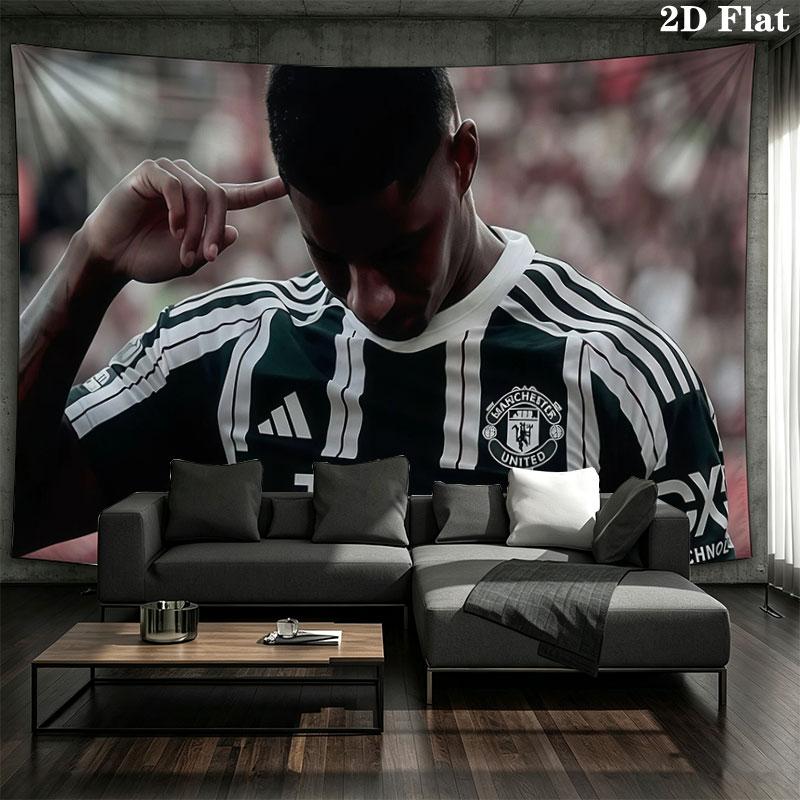 Rashford Wall tapestry, aesthetic printed fabric blanket, suitable for bedroom, living room, and home decor.