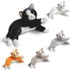 5 Colors Kitten Doll Cute Simulation Cat Plush Toy Soft Stuffed ReaListic Animal Kitty Model Kids Girls Creative Room Decor Gift