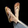 New Summer Fashion Outer Wear Versatile Foot Clip Flat Heel Flip-flops Women's Non-slip Flat Bottom Beach Cool Slippers