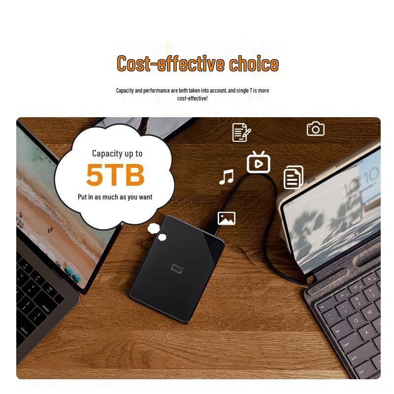 Western Digital Портативный жесткий диск Elements SE 4 ТБ