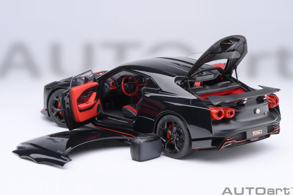 AUTOart Scale Nissan by ITALDESIGN Finished Model 77513 1/18 GT-R50 (Black/Matte Black)