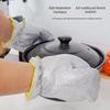 Oil-Proof Waterproof Dishwashing Gloves with Heat-Insulating Brush - Non-Wool, Wear-Resistant for Household Cleaning