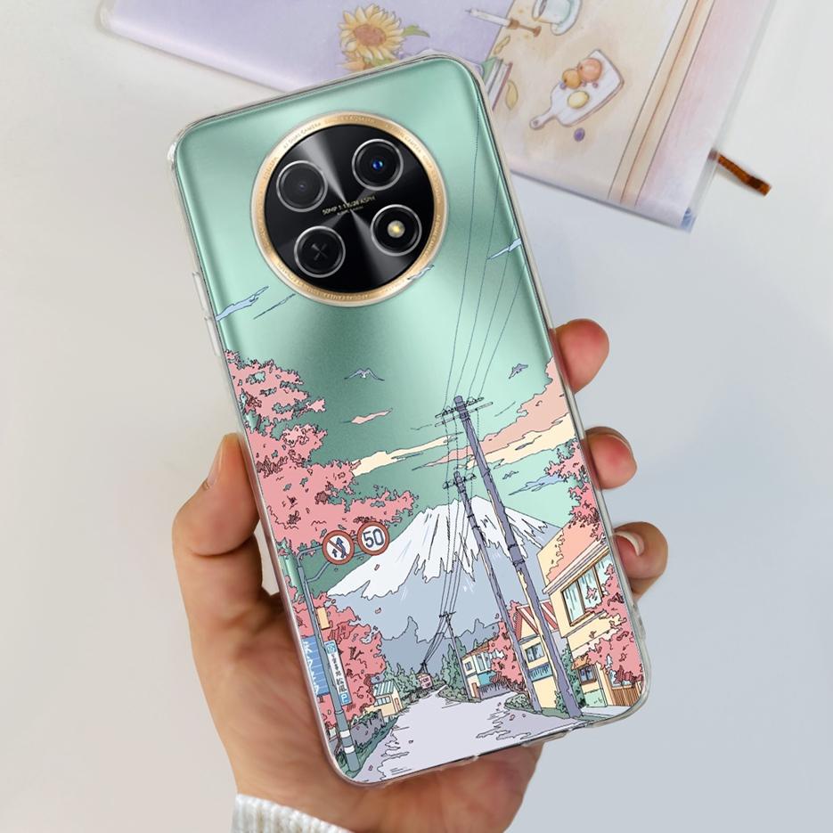 For Huawei Nova Y91 Case STG-LX1 STG-LX2 Cute Fashion Painted Cover Soft Slim Phone Case For Huawei Nova Y91 Y 91 NovaY91 Bumper