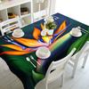 Decorated Wall Tablecloth Fashion Flower Pattern Waterproof Thicken Rectangular And Round Table Cloth For Wedding
