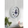 Подарочные настенные часы для парикмахера из белого металла 40 см