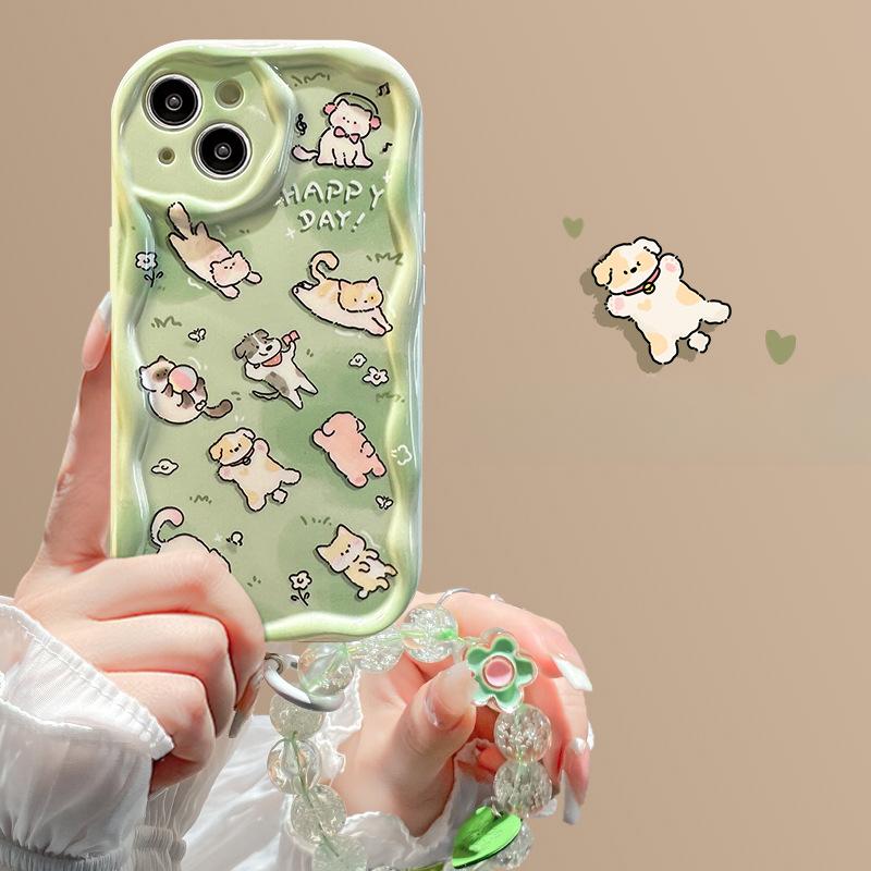 Полный экран Animal Chain Подходит для Apple 15 Чехол для мобильного телефона Iphone14pro Прозрачный 13 Силиконовый Xs Mint Mann