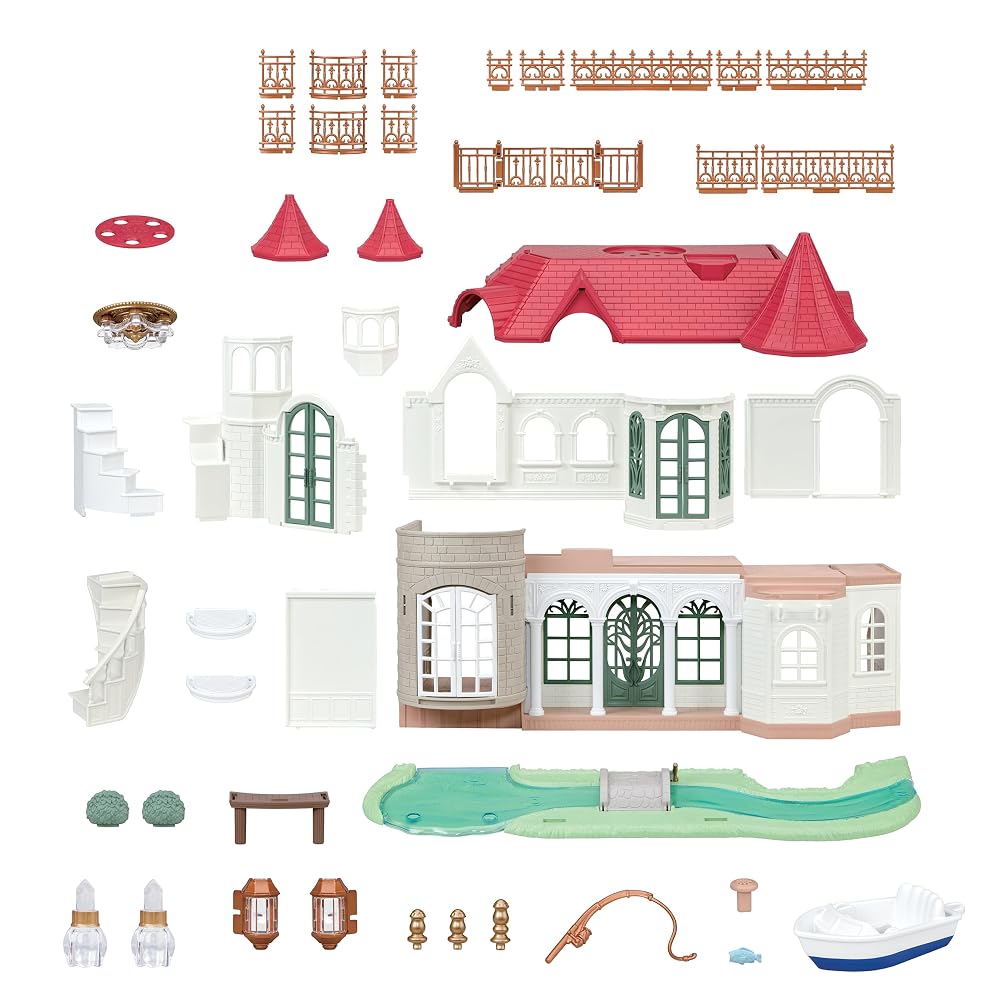 EPOCH Sylvanian Families Sparkling Waterside Red Roof House