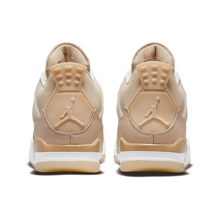 Женские кроссовки Air Jordan 4 Retro Shimmer Tan Bronze-Eclipse Orange-Quartz DJ0675-200