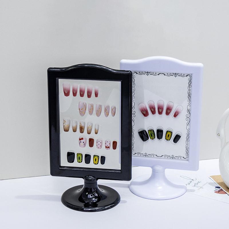 Подставка для демонстрации нейл-арта двухсторонняя Рамка для демонстрации работ нейл-арта Доска для демонстрации ногтей Стойка для демонстрации накладных ногтей Держатель для гель-лака