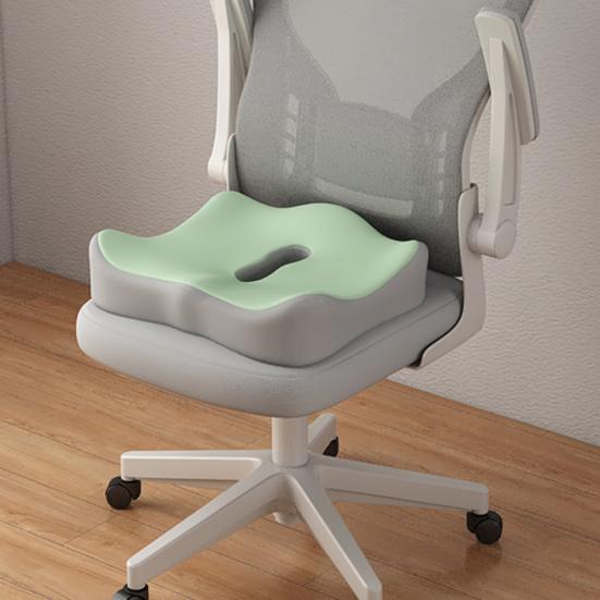 Ergonomic Seat Cushion Long Hours Sitting Memory Foam Butt Cushion Sciatica Relief Cushion for Tailbone Back Pain Relief Office Workers Car Drivers