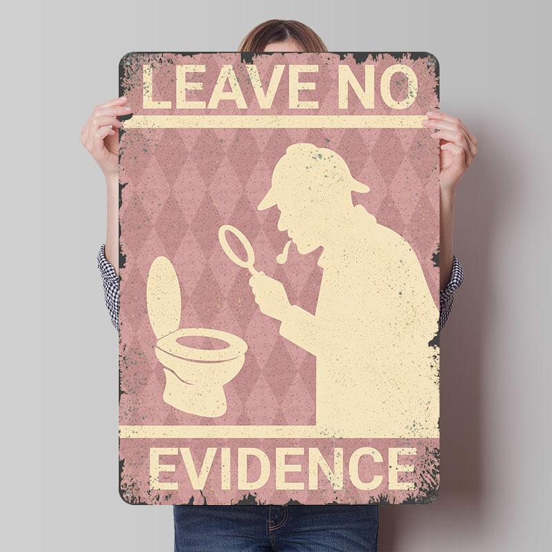 Funny Toilet Tinplate Poster Customized Wall Art Vintage Retro Metal Signs for Bedroom Decoration Room Home Decor Coffee Bar