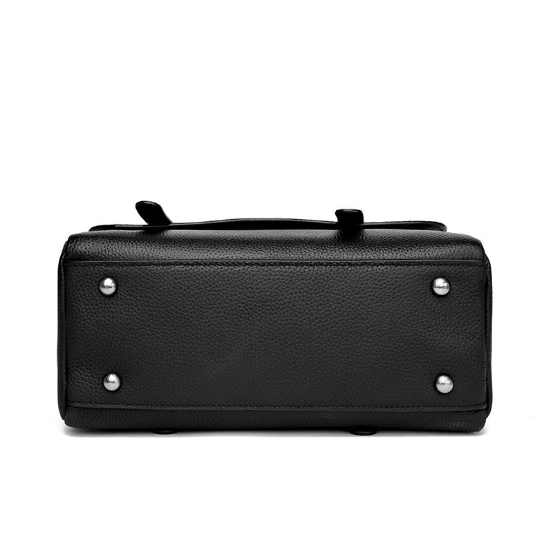 Модная однотонная сумка через плечо из натуральной кожи для женщин, высококачественная сумка из коровьей кожи, роскошная женская сумка-мессенджер