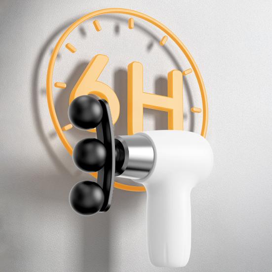 Мини перкуссионный массажер Портативный массажер для глубоких тканей 6 скоростей и 9 насадок Бесшумная работа Массажный инструмент для облегчения мышц