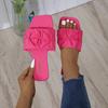Summer Slippers for Women Fashion Designer Pleated Slippers New Flat Slippers for Women Flip Flops Outdoor Non Slip Beach Slides