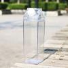 500/1000Ml Milk Carton Water Bottle Square Milk Coffee Juice Tea Cup Transparent Milk Storage For Outdoor Sports Camping Gym
